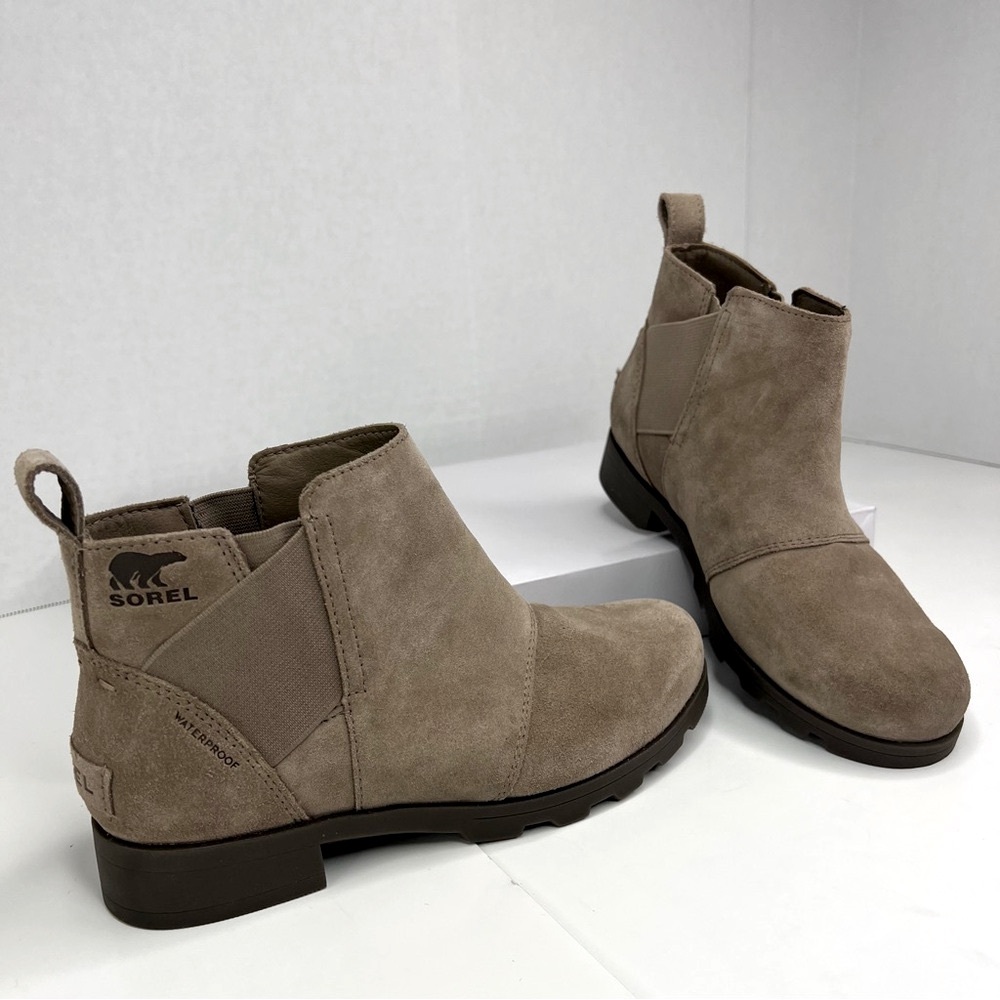 Sorel Emelie Waterproof Suede Ankle Boots